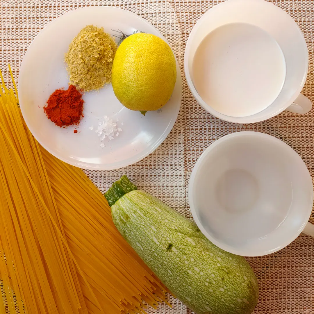 Zucchini and Lemon Low FODMAP Pasta Recipe - Ingredients