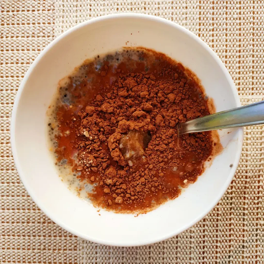 Low FODMAP Snickers Chia Pudding - Step 03