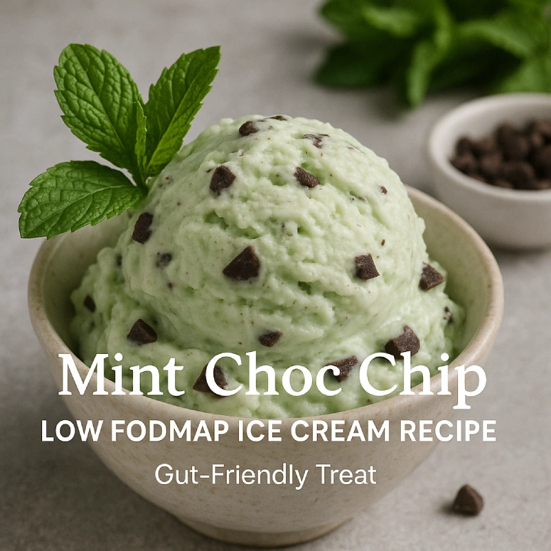 Mint Choc Chip Low FODMAP Ice Cream Recipe