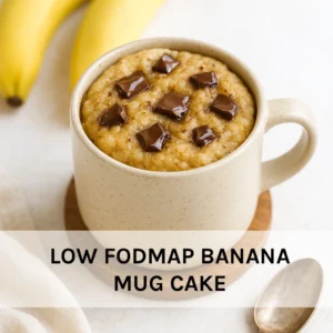 Low FODMAP Banana Mug Cake Recipe