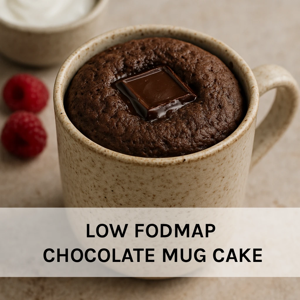 Low FODMAP Chocolate Mug Cake