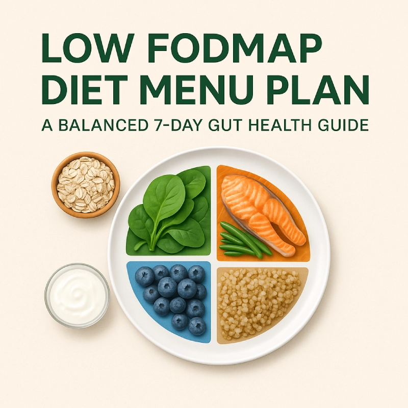 Low FODMAP Diet Menu Plan - 7 day meal plan