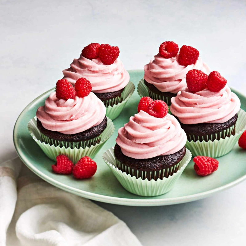 Low FODMAP raspberry cupcake recipe