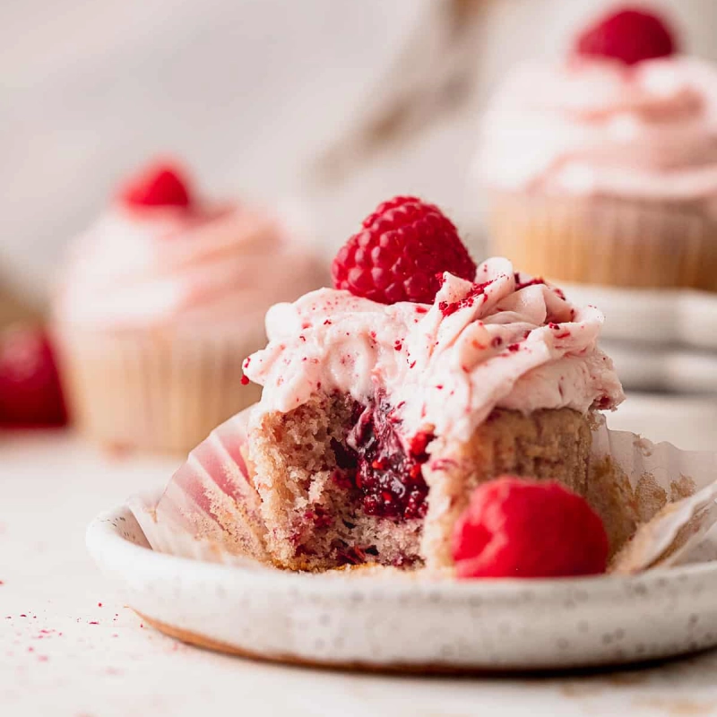 Low FODMAP raspberry cupcake recipe