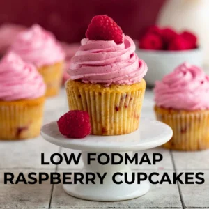 Low FODMAP raspberry cupcake recipe