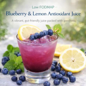 Low FODMAP Blueberry and Lemon Antioxidant Juice