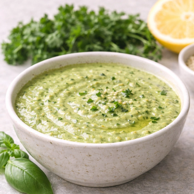 Low FODMAP Sauces - Green Tahini