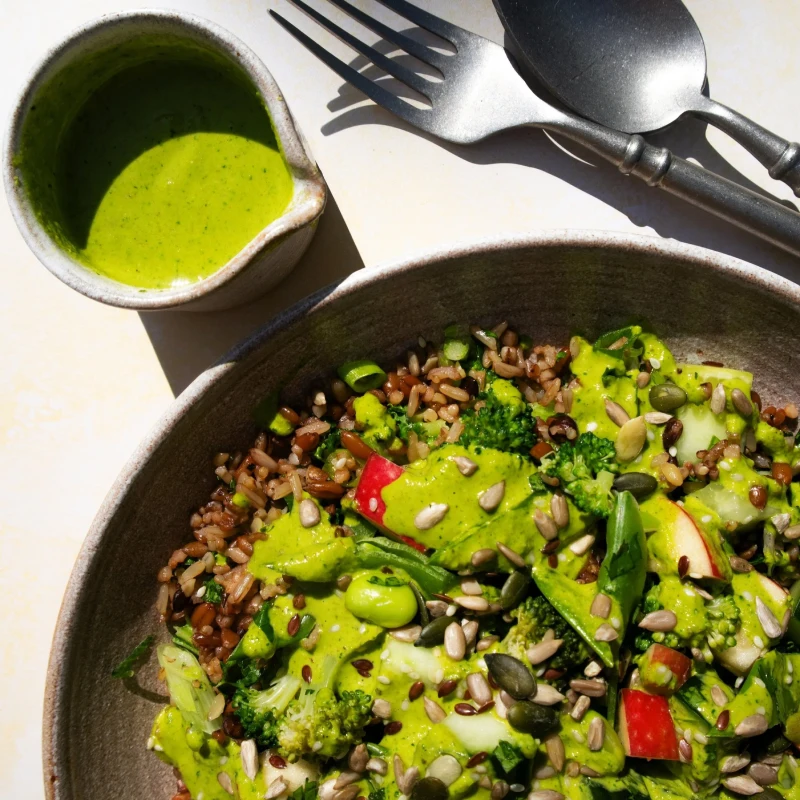 Low FODMAP Sauces - Green Tahini