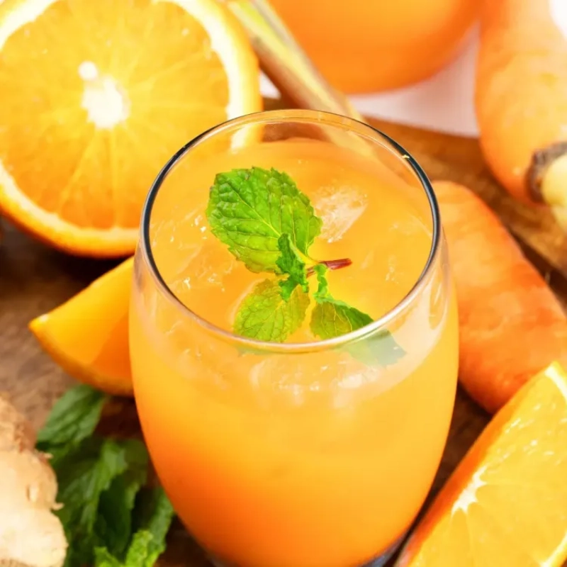 Low FODMAP Juices - Carrot & Ginger