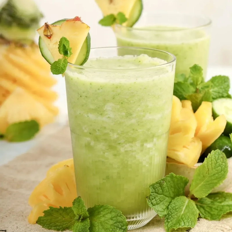 Low FODMAP Juices - Pineapple & Cucumber