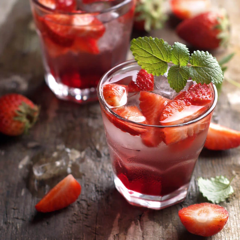 Low FODMAP Juices - Strawberry & Mint