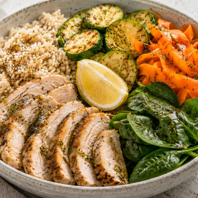 Low FODMAP Chicken Rice Bowl recipe