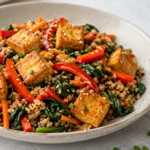 Low FODMAP Firm Tofu Stir-Fry